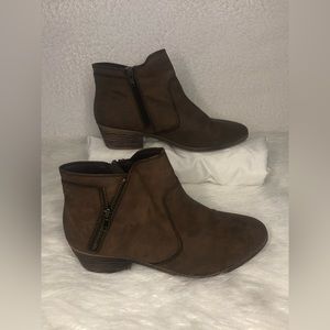 FADED GLORY brown ankle boots